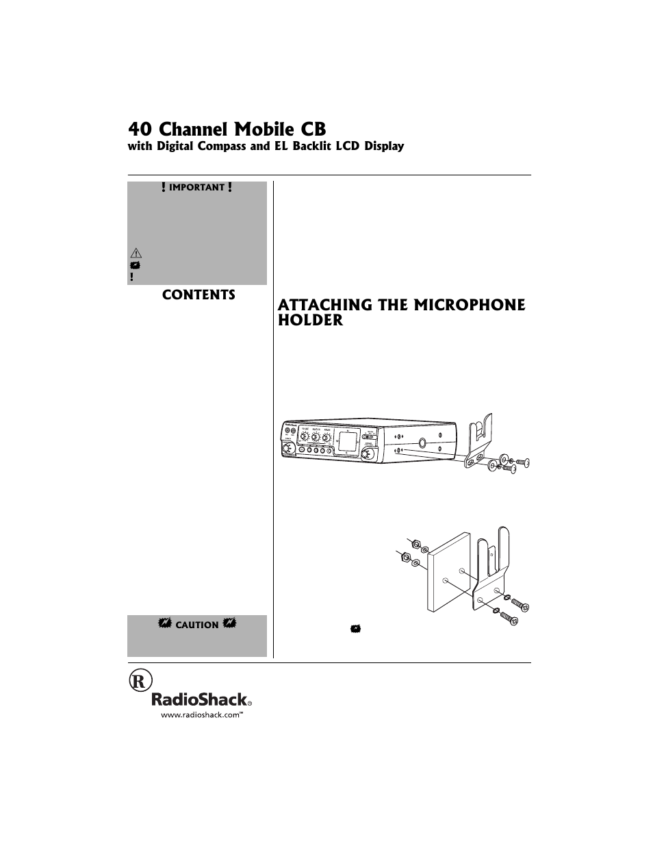 Radio Shack 21-1706 User Manual | 16 pages