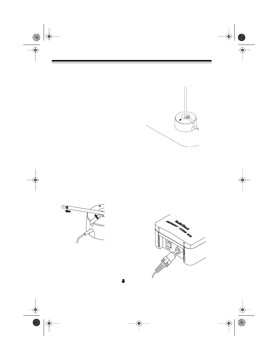 Preparation, Attaching the antenna | Radio Shack TRC-401 User Manual | Page 5 / 16