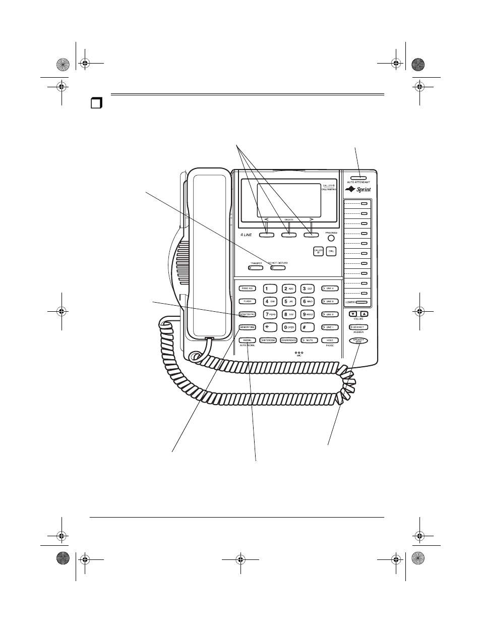 A quick look at your phone | Radio Shack 4-Line Telephone System with Speakerphone and Caller ID User Manual | Page 8 / 28
