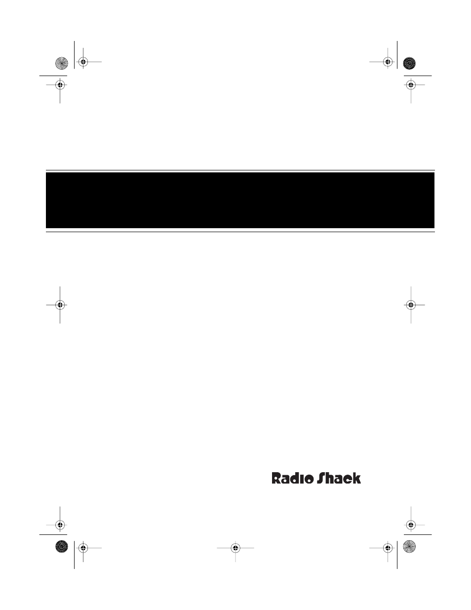 Radio Shack 32-1156 User Manual | 20 pages