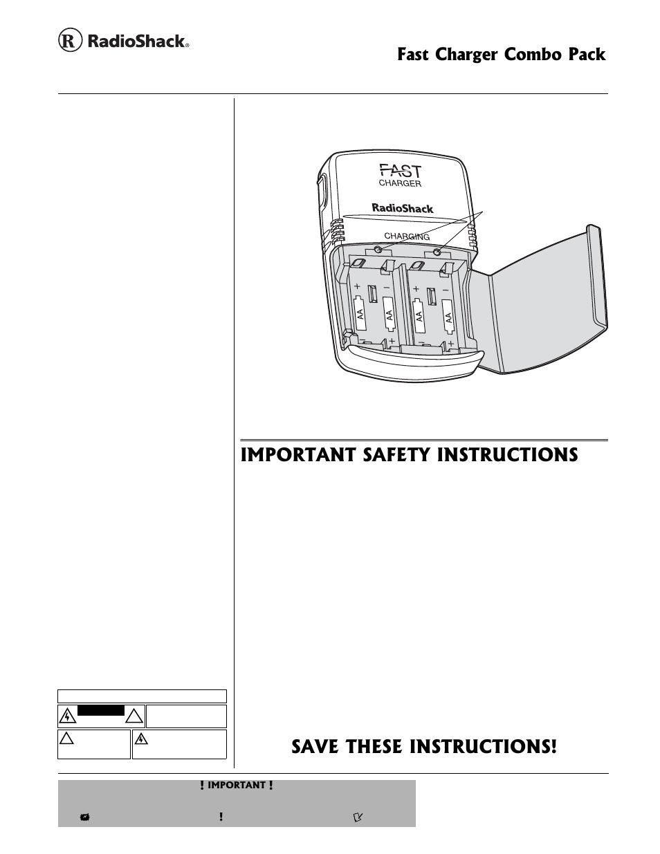 Radio Shack 23-043 User Manual | 2 pages