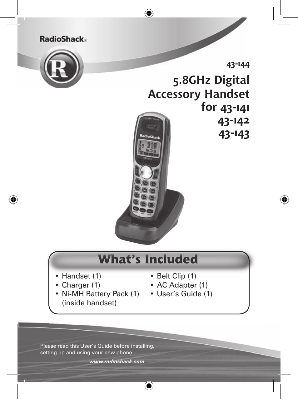 Radio Shack 43-141 User Manual | 28 pages