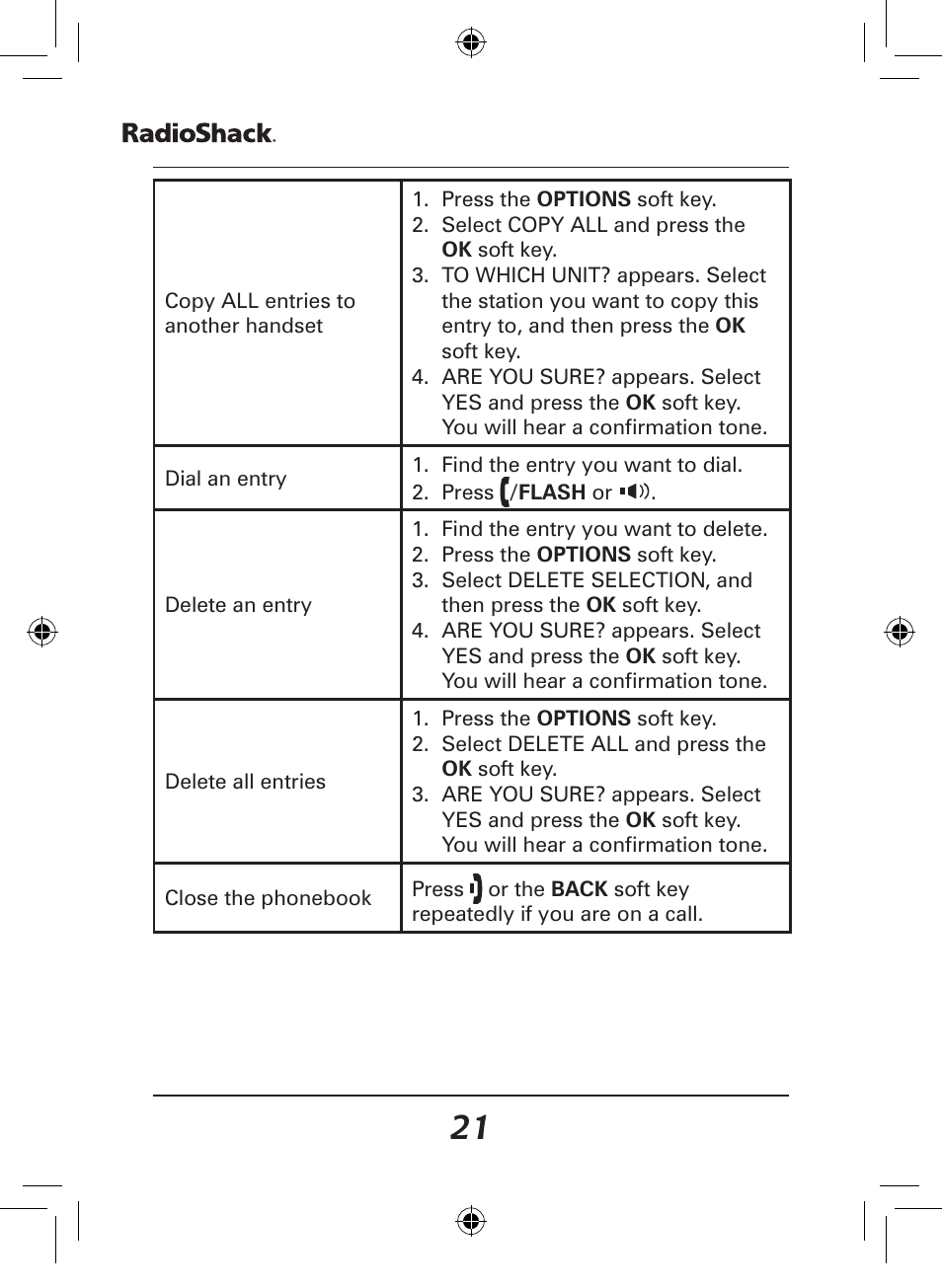 Radio Shack 43-141 User Manual | Page 21 / 28