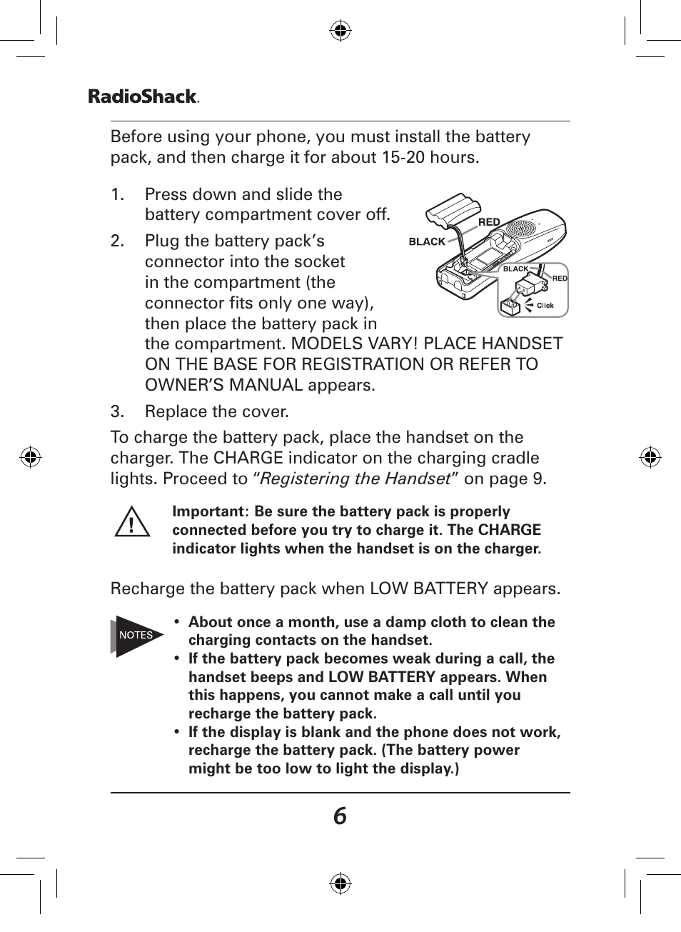 Radio Shack 43-141 User Manual | Page 6 / 28