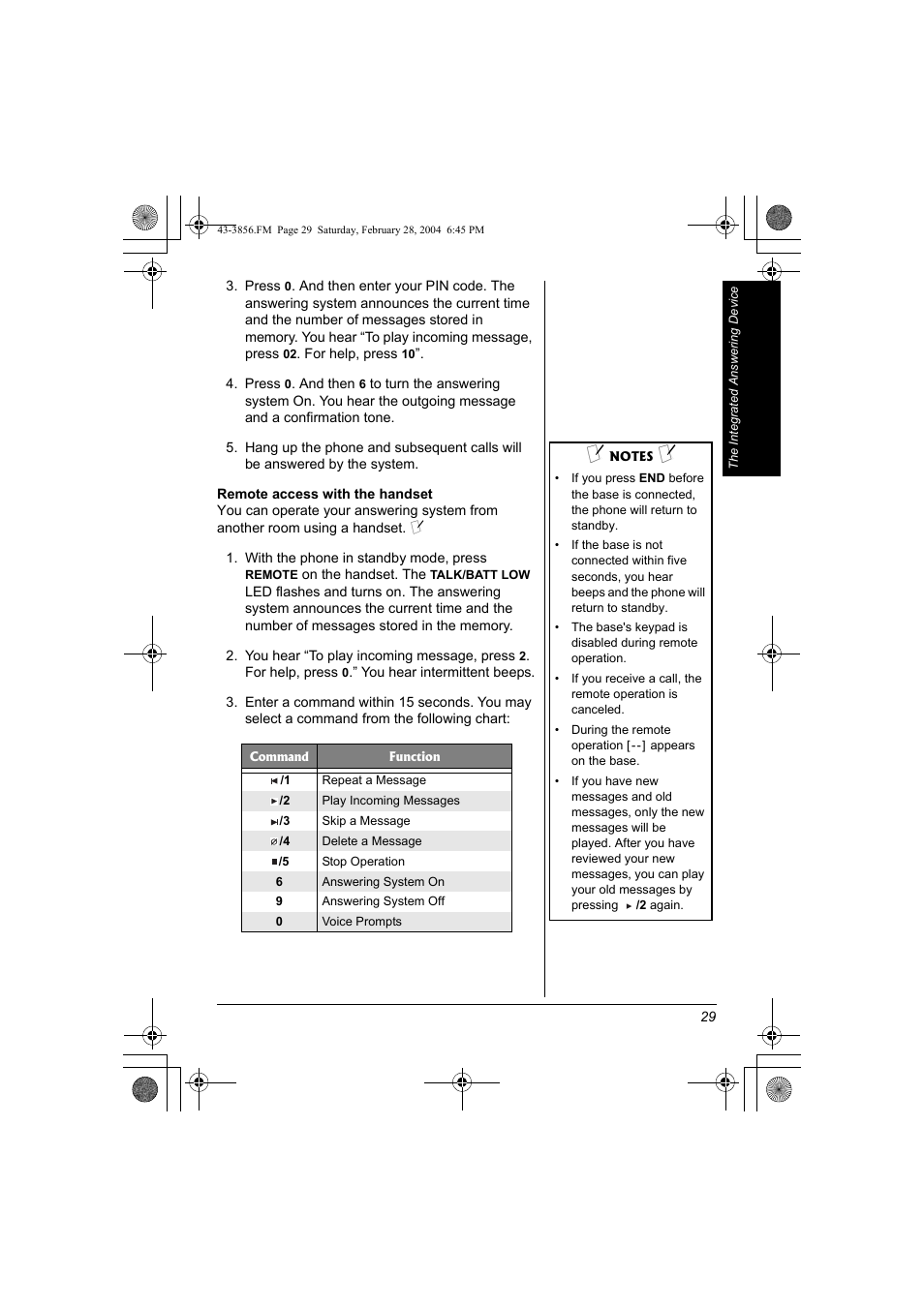 Radio Shack 43-3856 User Manual | Page 29 / 36