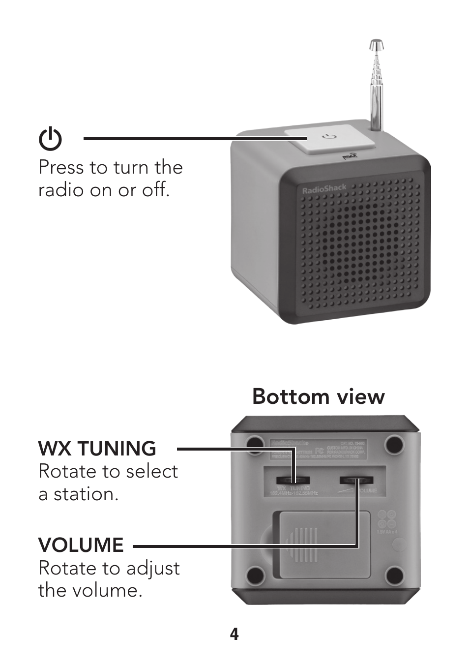 Radio Shack 12-500 User Manual | Page 4 / 8