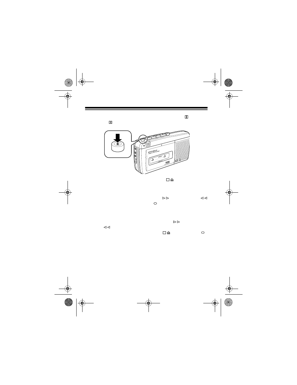 18 4. to momentarily stop recording, press, Release, While recording, the | Then | Radio Shack 14-1122 User Manual | Page 18 / 28