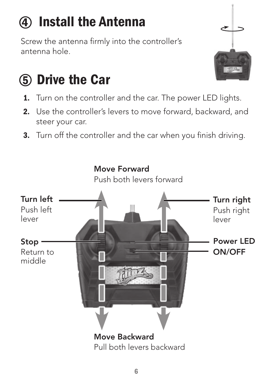 Install the antenna, Drive the car | Radio Shack 60-501 User Manual | Page 6 / 10