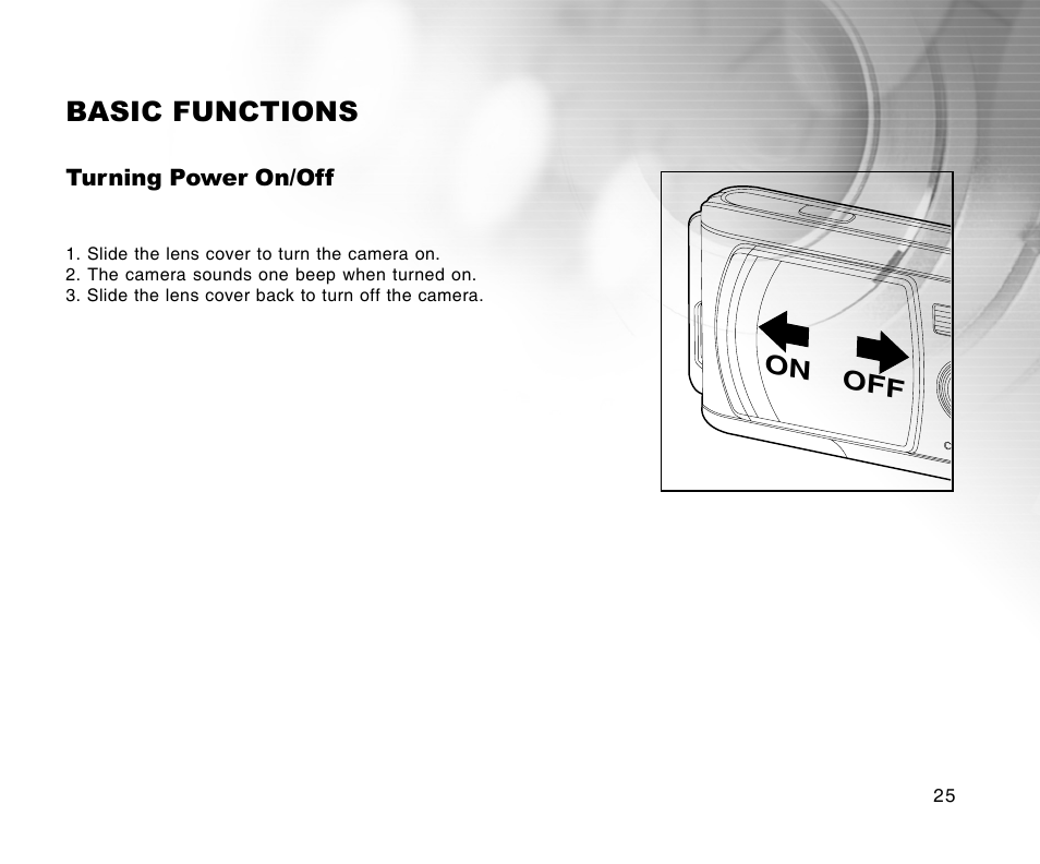 Basic functions | Radio Shack 16-3898 User Manual | Page 25 / 73