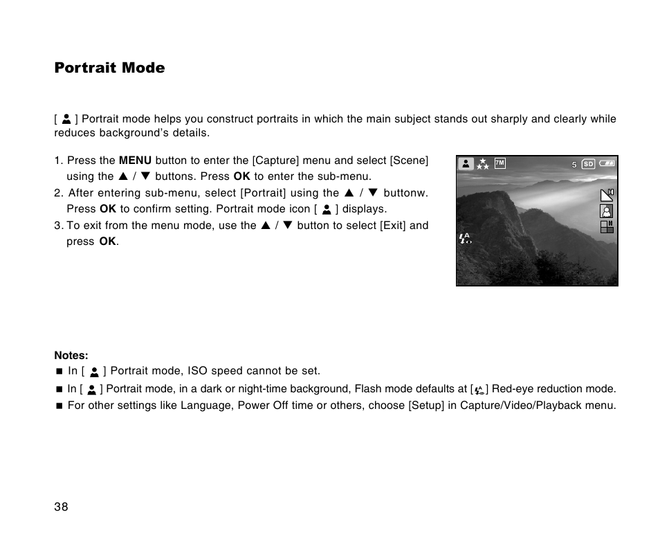 Portrait mode | Radio Shack 16-3898 User Manual | Page 38 / 73