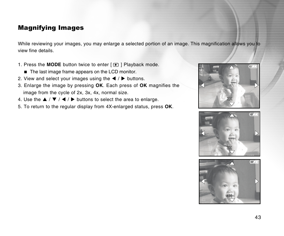 Magnifying images | Radio Shack 16-3898 User Manual | Page 43 / 73