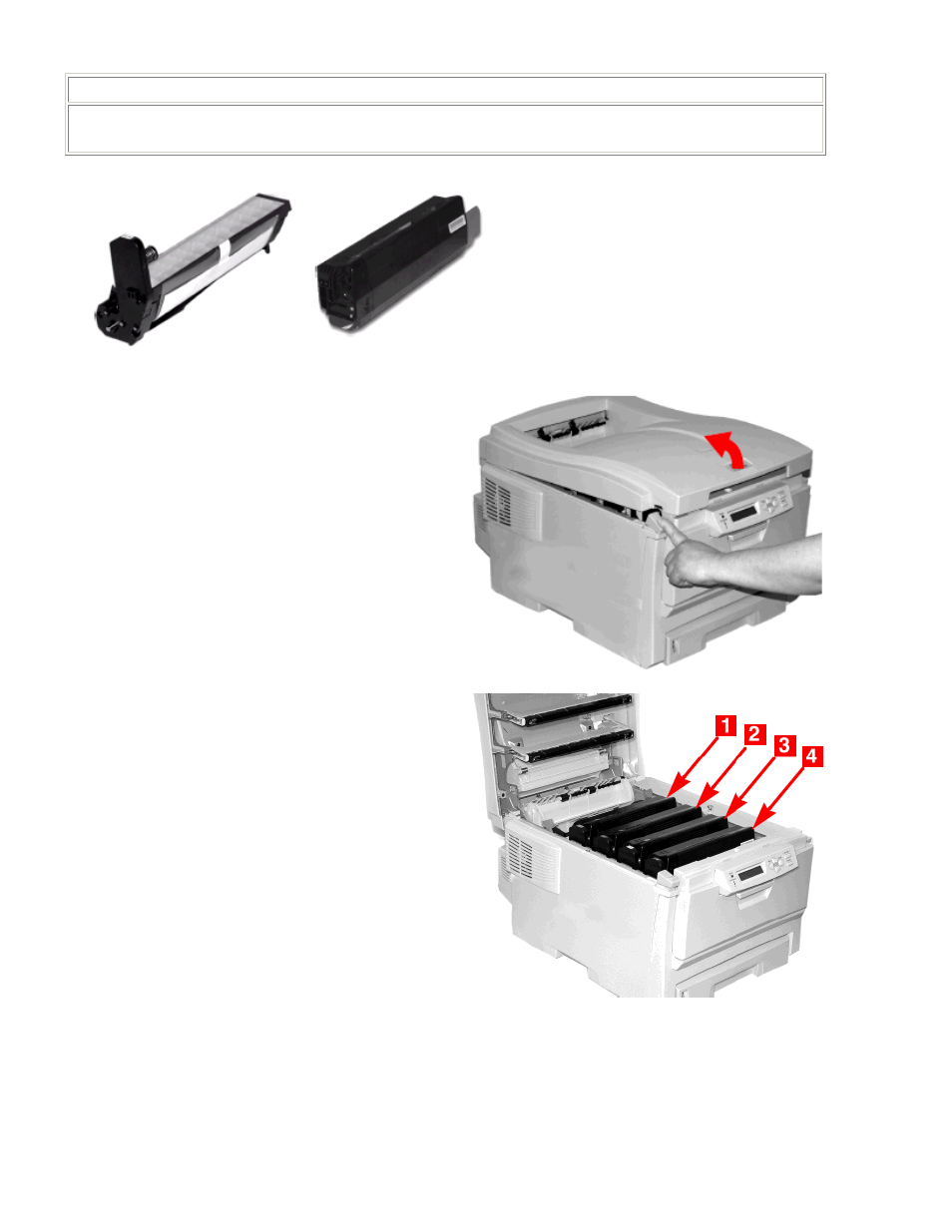 Replace an image drum | Radio Shack Okidata C6100 User Manual | Page 15 / 24
