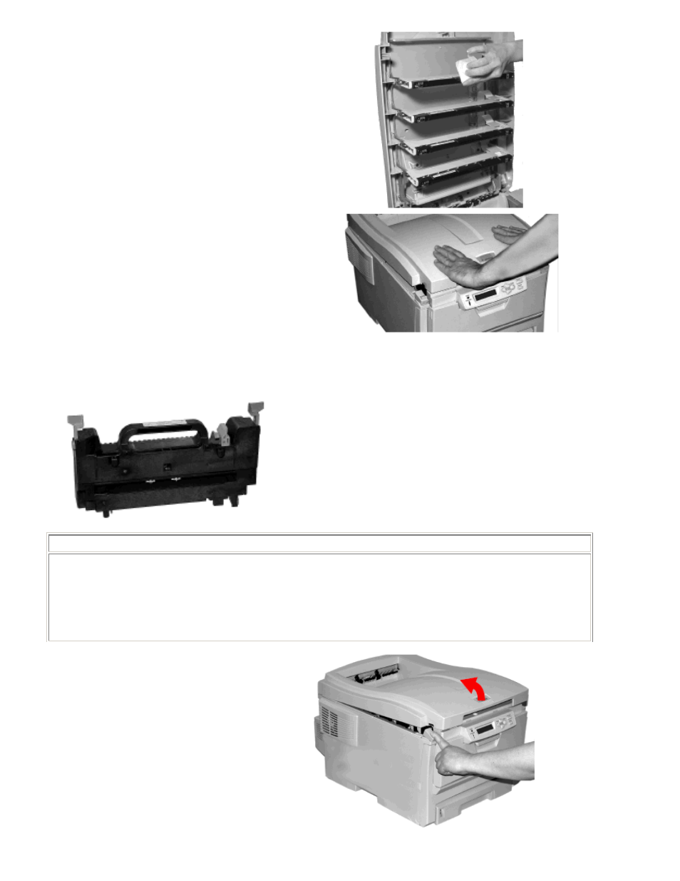 Replace the fuser | Radio Shack Okidata C6100 User Manual | Page 19 / 24