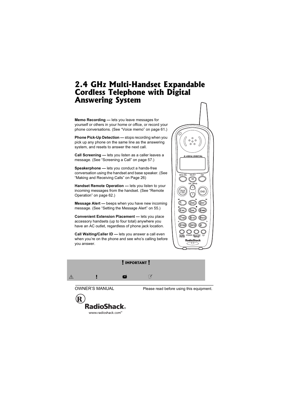 Radio Shack 43-3871 User Manual | 70 pages