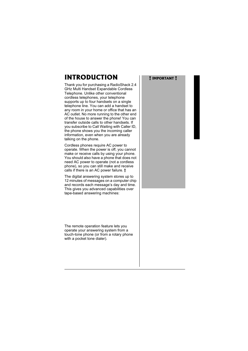 Introduction | Radio Shack 43-3871 User Manual | Page 3 / 70