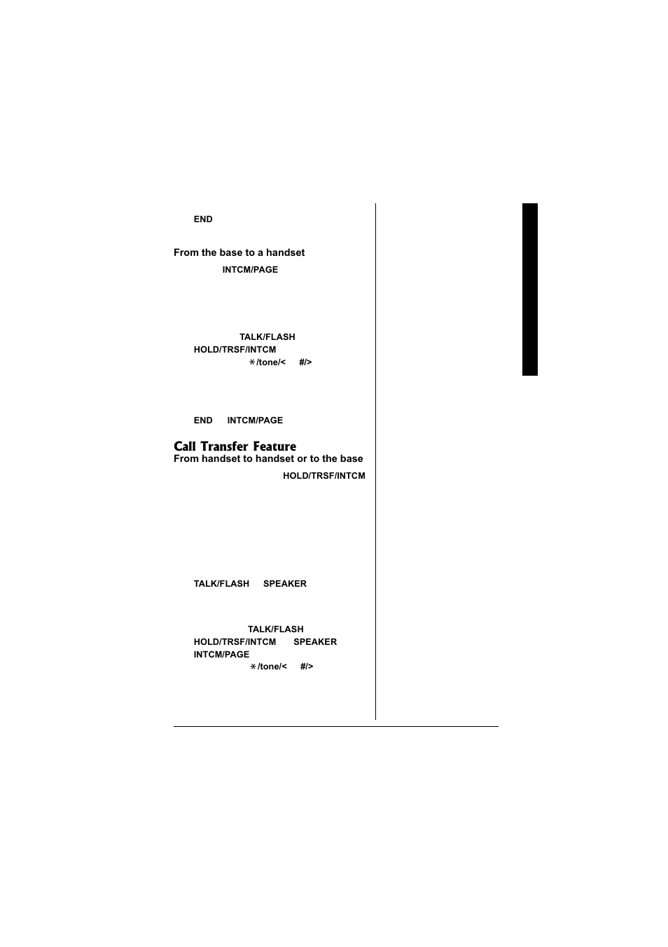 Call transfer feature | Radio Shack 43-3871 User Manual | Page 47 / 70