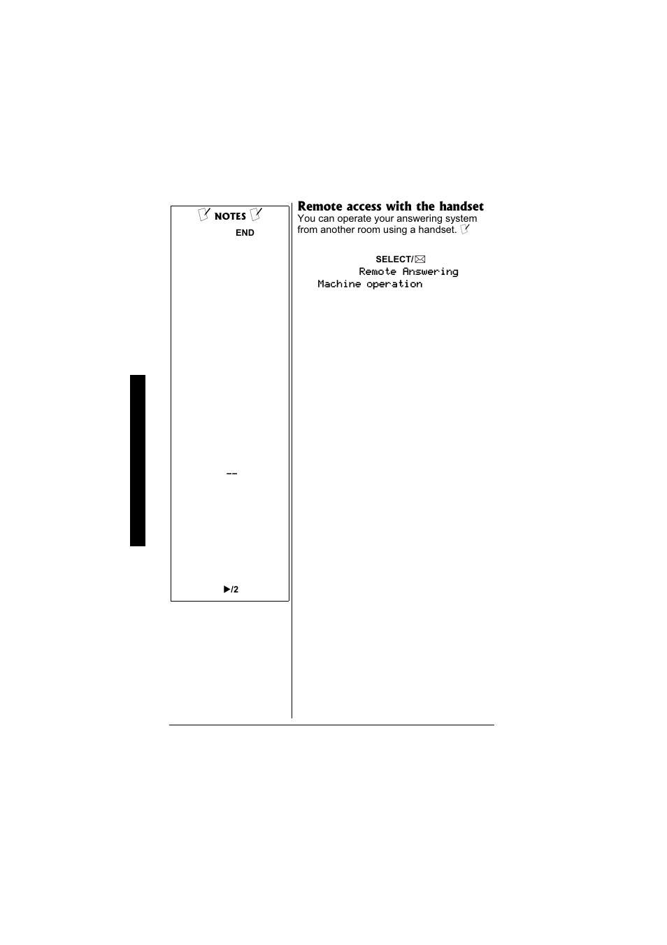 Remote access with the handset | Radio Shack 43-3871 User Manual | Page 64 / 70