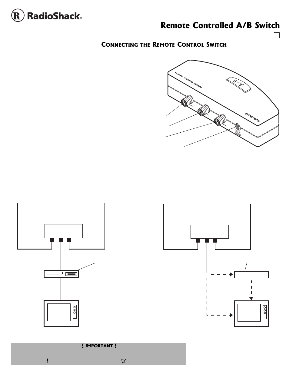 Radio Shack 15-1968 User Manual | 2 pages