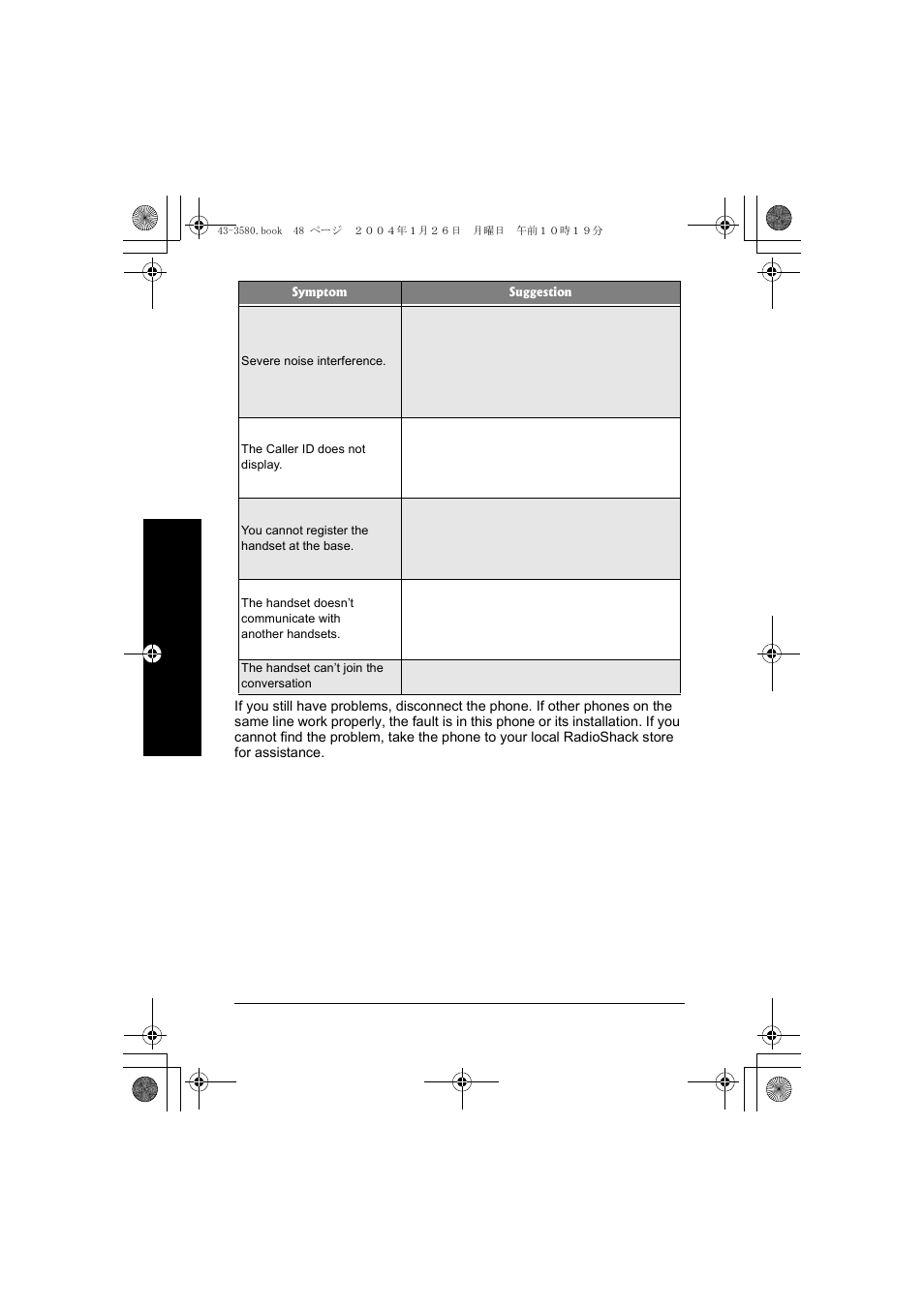 Radio Shack 43-5560 User Manual | Page 48 / 52