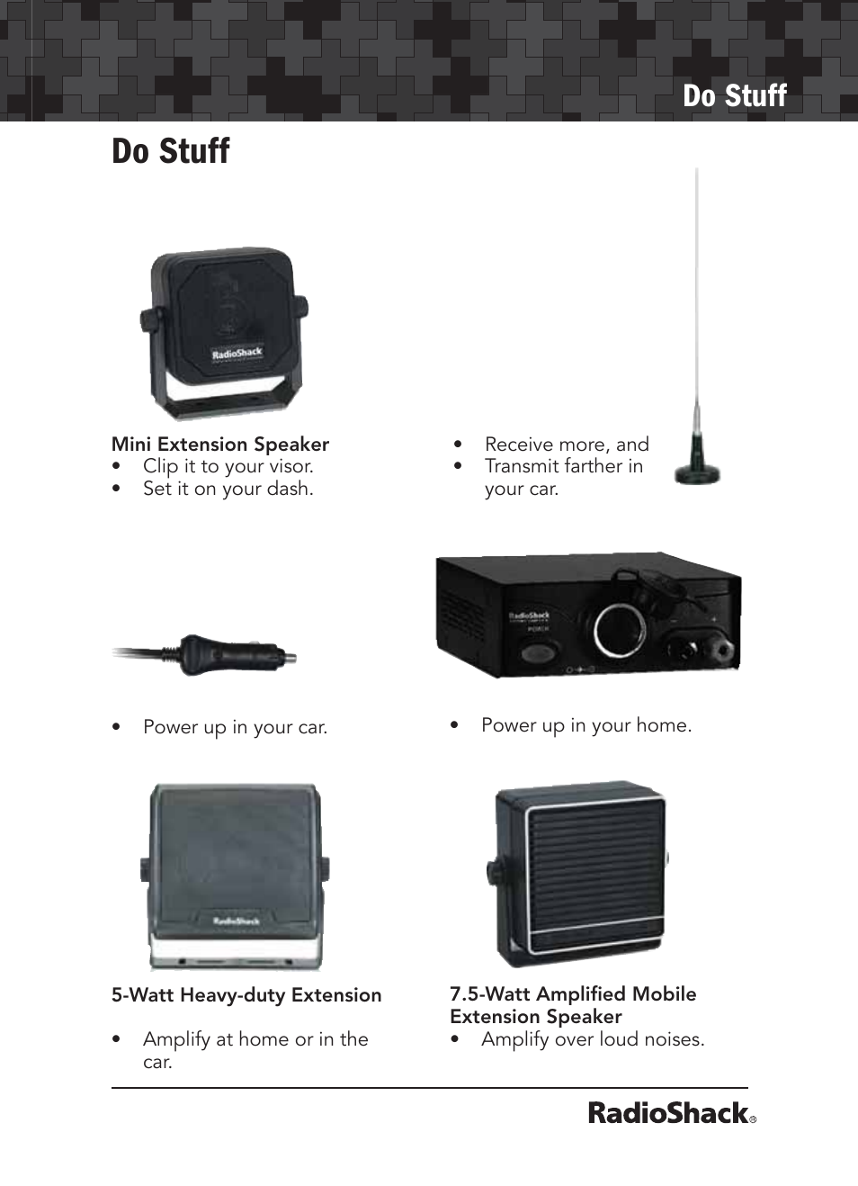 Do stuff | Radio Shack 21-1679 User Manual | Page 19 / 20