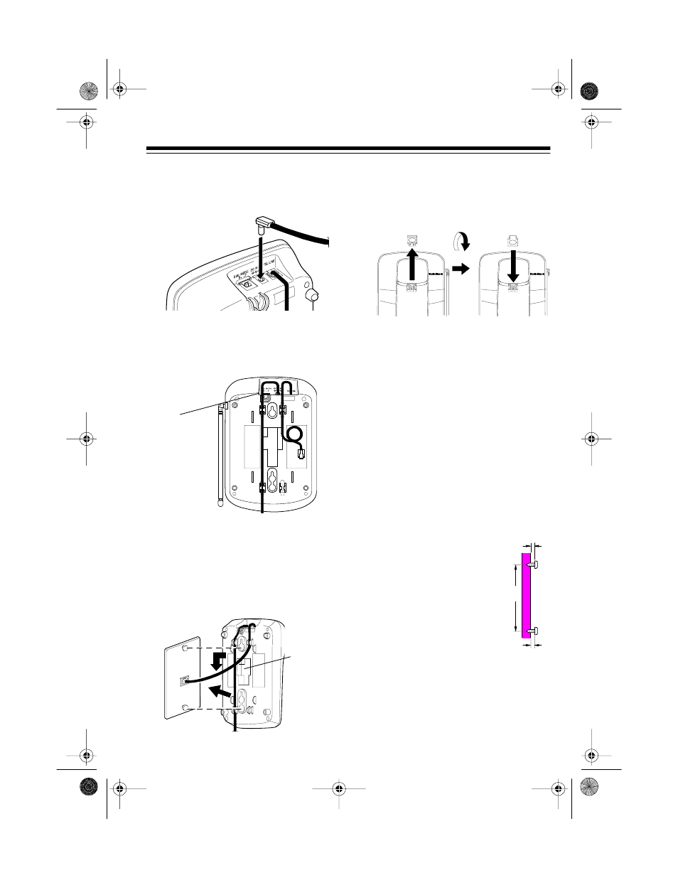 Mounting the base directly on the wall | Radio Shack 43-1088A User Manual | Page 7 / 24