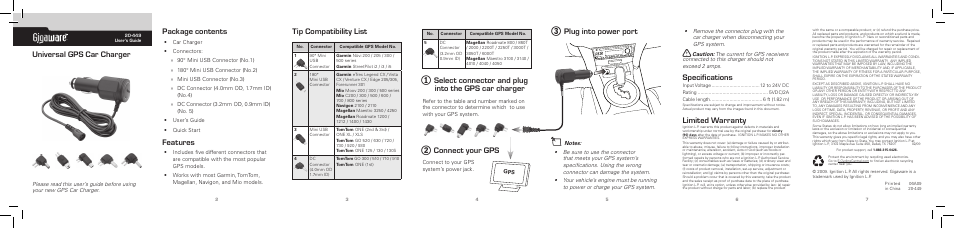 Radio Shack Gigaware 20-449 User Manual | 1 page