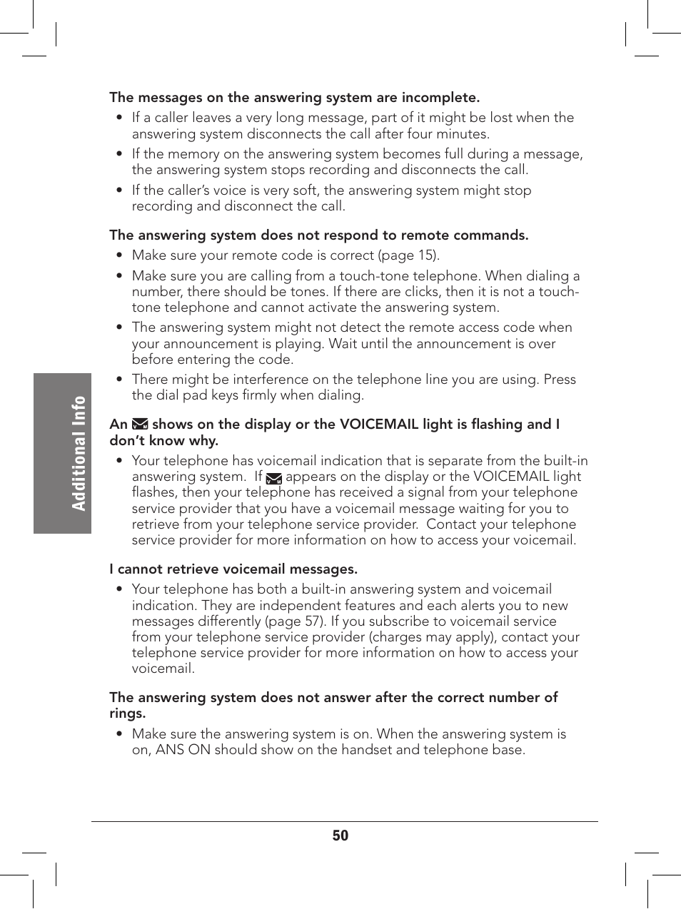 Ad di ti on al i nf o | Radio Shack 43-327 User Manual | Page 50 / 60