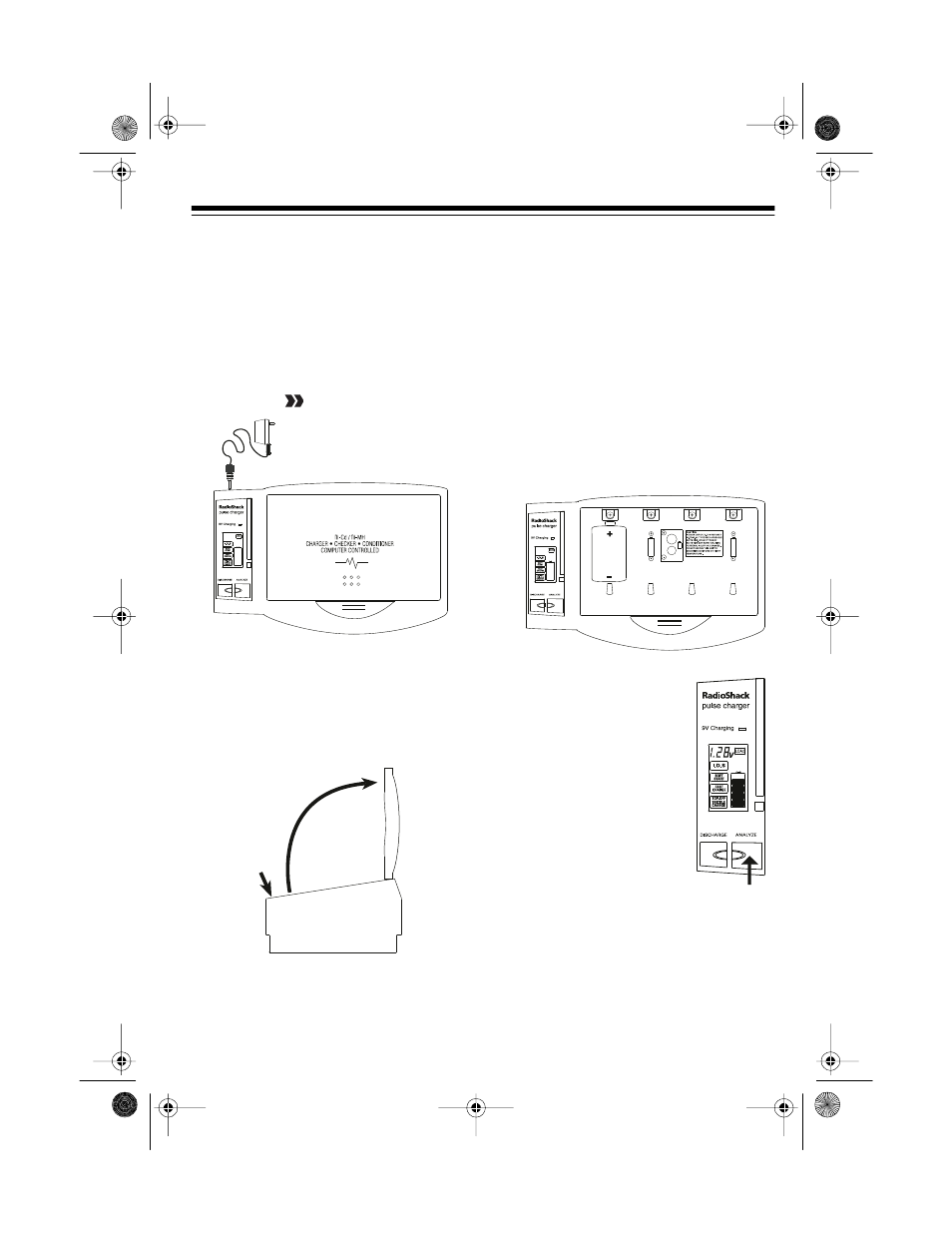 Connecting power, Opening the cover, Checking 1.2v batteries | Radio Shack 23-410 User Manual | Page 5 / 12