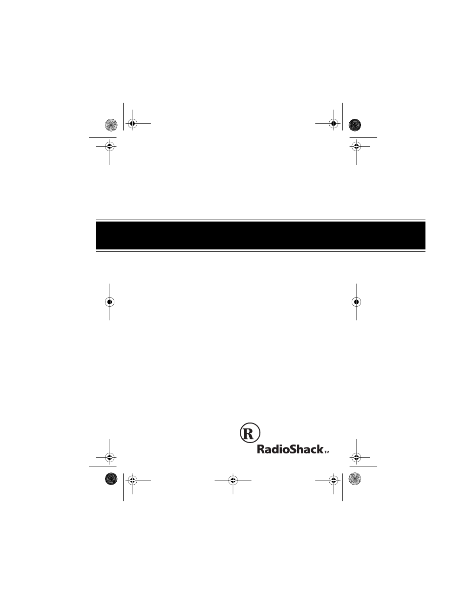 Radio Shack TD-1500 User Manual | 12 pages