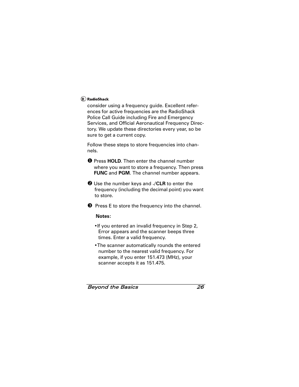 Radio Shack 20-501 User Manual | Page 26 / 64