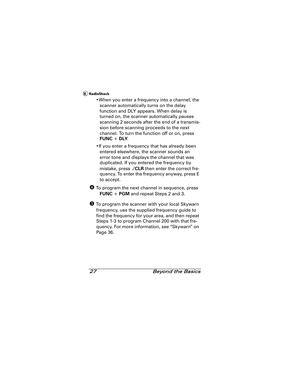 Radio Shack 20-501 User Manual | Page 27 / 64