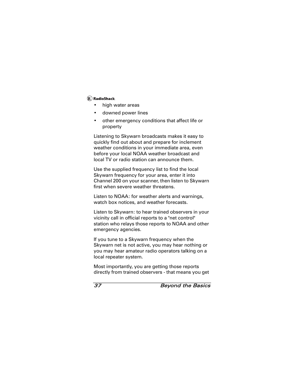 Radio Shack 20-501 User Manual | Page 37 / 64