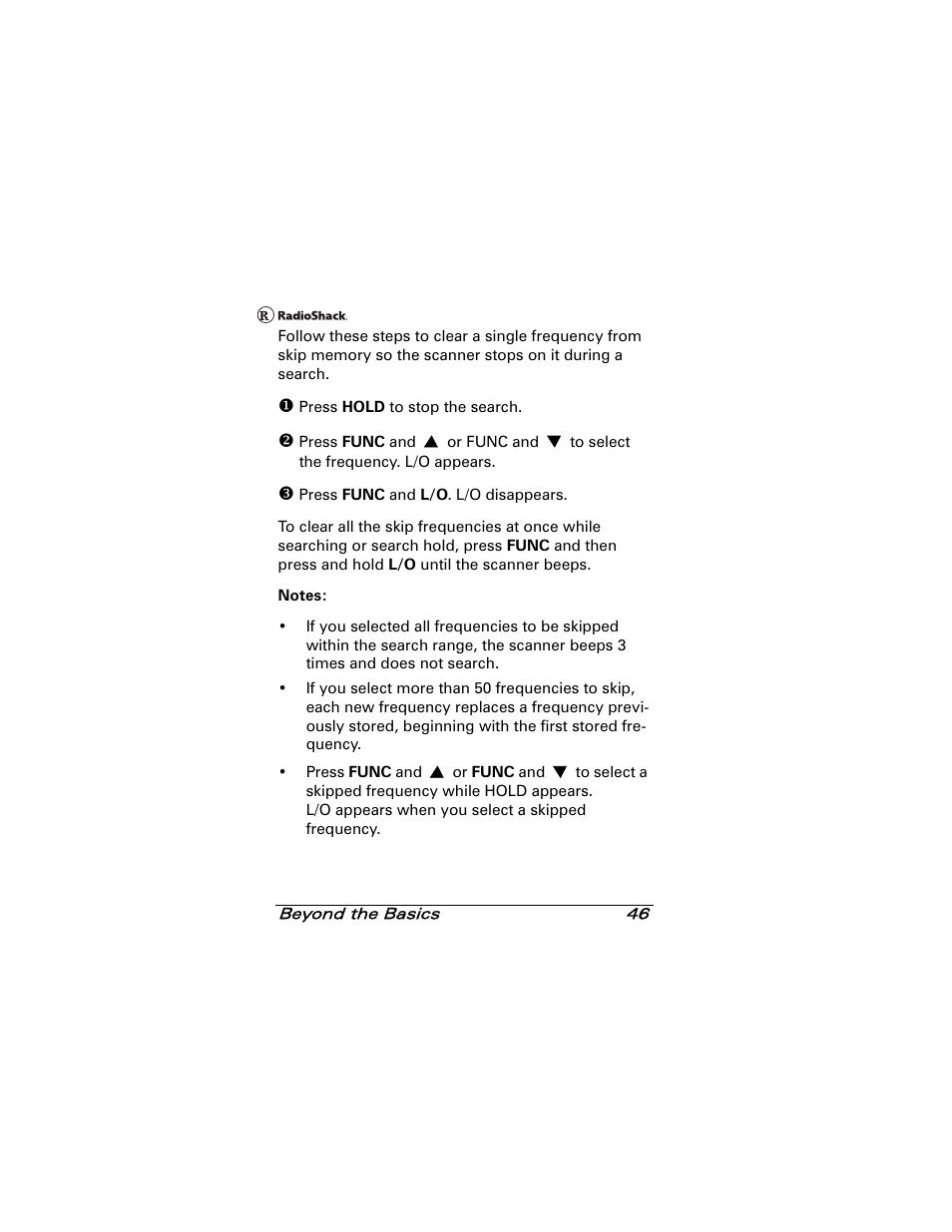 Radio Shack 20-501 User Manual | Page 46 / 64
