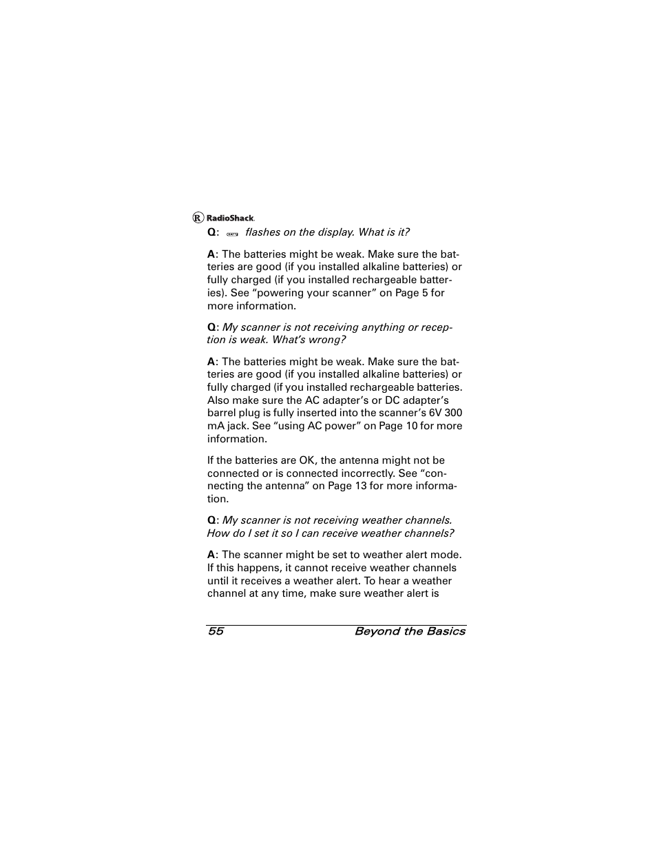 Radio Shack 20-501 User Manual | Page 55 / 64