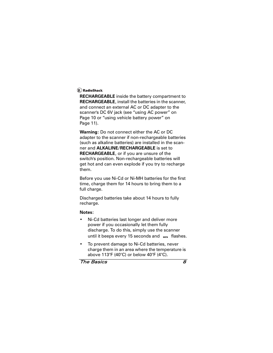 Radio Shack 20-501 User Manual | Page 8 / 64