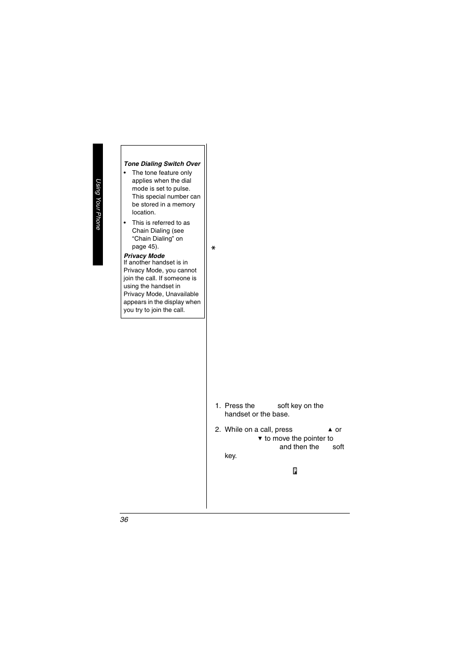 Radio Shack 5.8 GHz Multi-Handset Expandable Cordless Telephone with Digital Answerer User Manual | Page 36 / 76