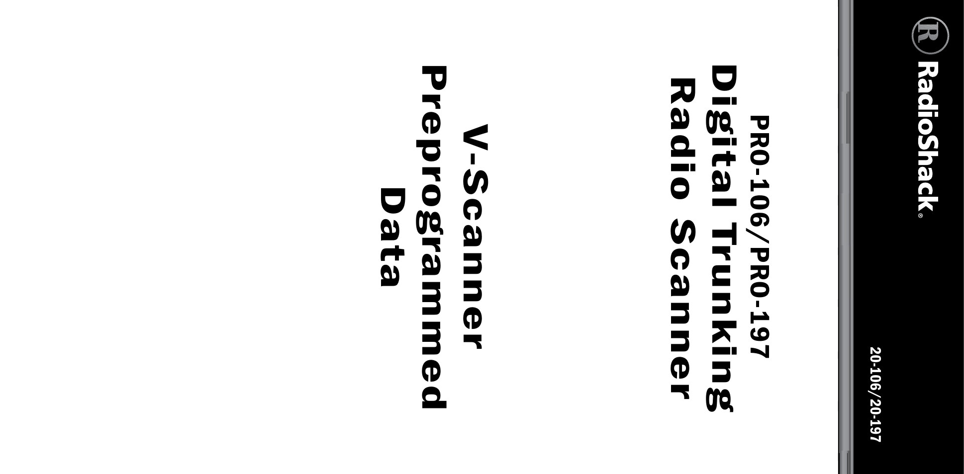 Radio Shack PRO-106 User Manual | 28 pages