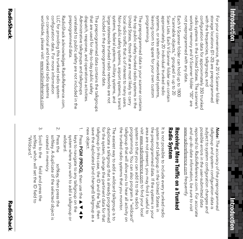 Introduction, Receiving more tr afﬁc on a tr unk ed radio system | Radio Shack PRO-106 User Manual | Page 3 / 28