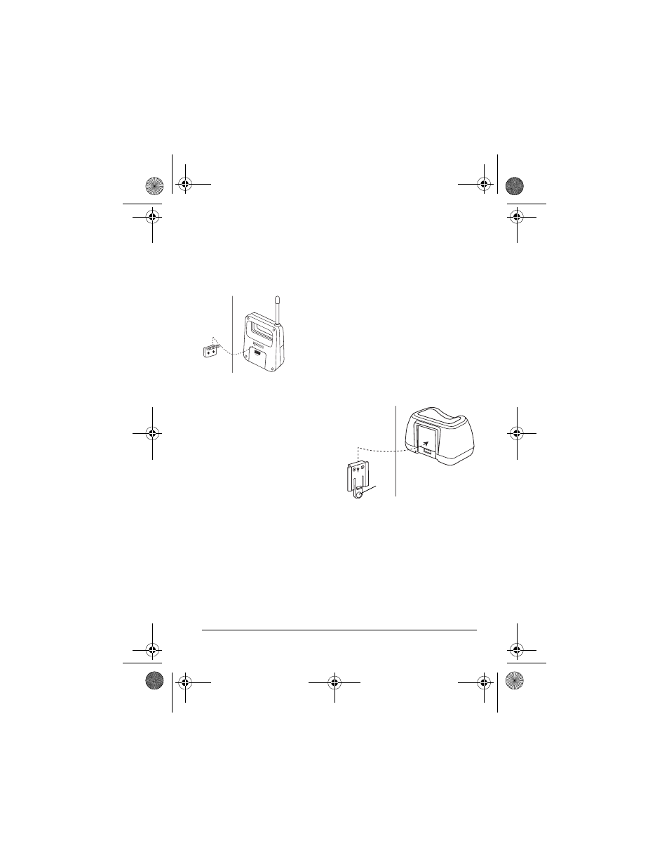 Mounting the transmitter on a wall, Mounting the charger on a wall | Radio Shack Cordless Room Monitor User Manual | Page 11 / 16