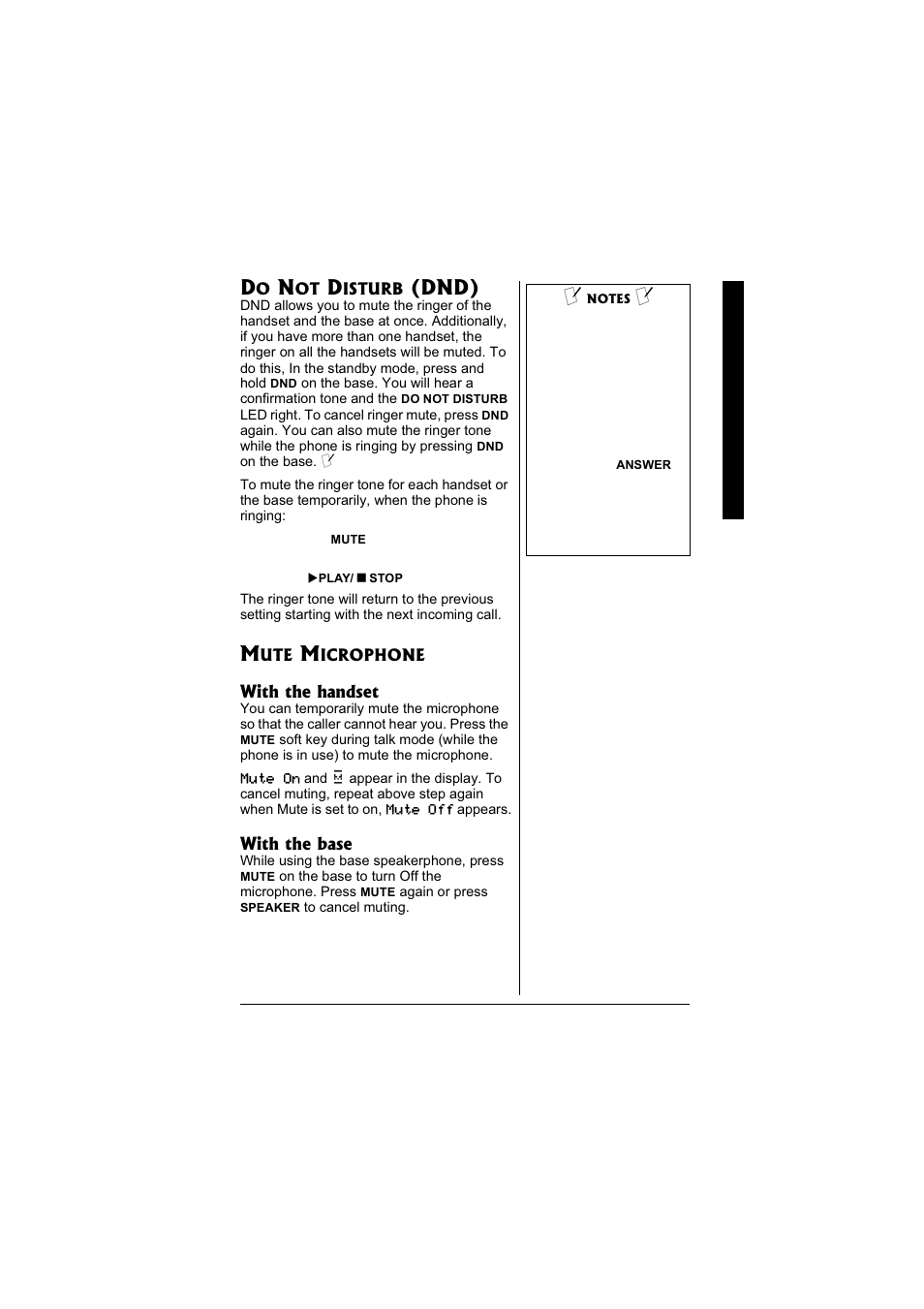 Dnd) | Radio Shack 43-3880 User Manual | Page 31 / 72