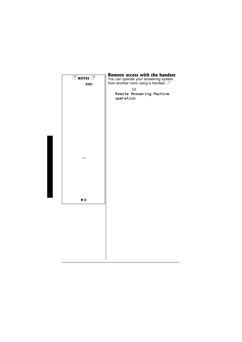 Remote access with the handset | Radio Shack 43-3880 User Manual | Page 66 / 72