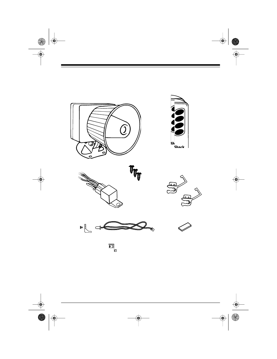 Installing the system, Supplied items | Radio Shack RS-3000 User Manual | Page 5 / 20