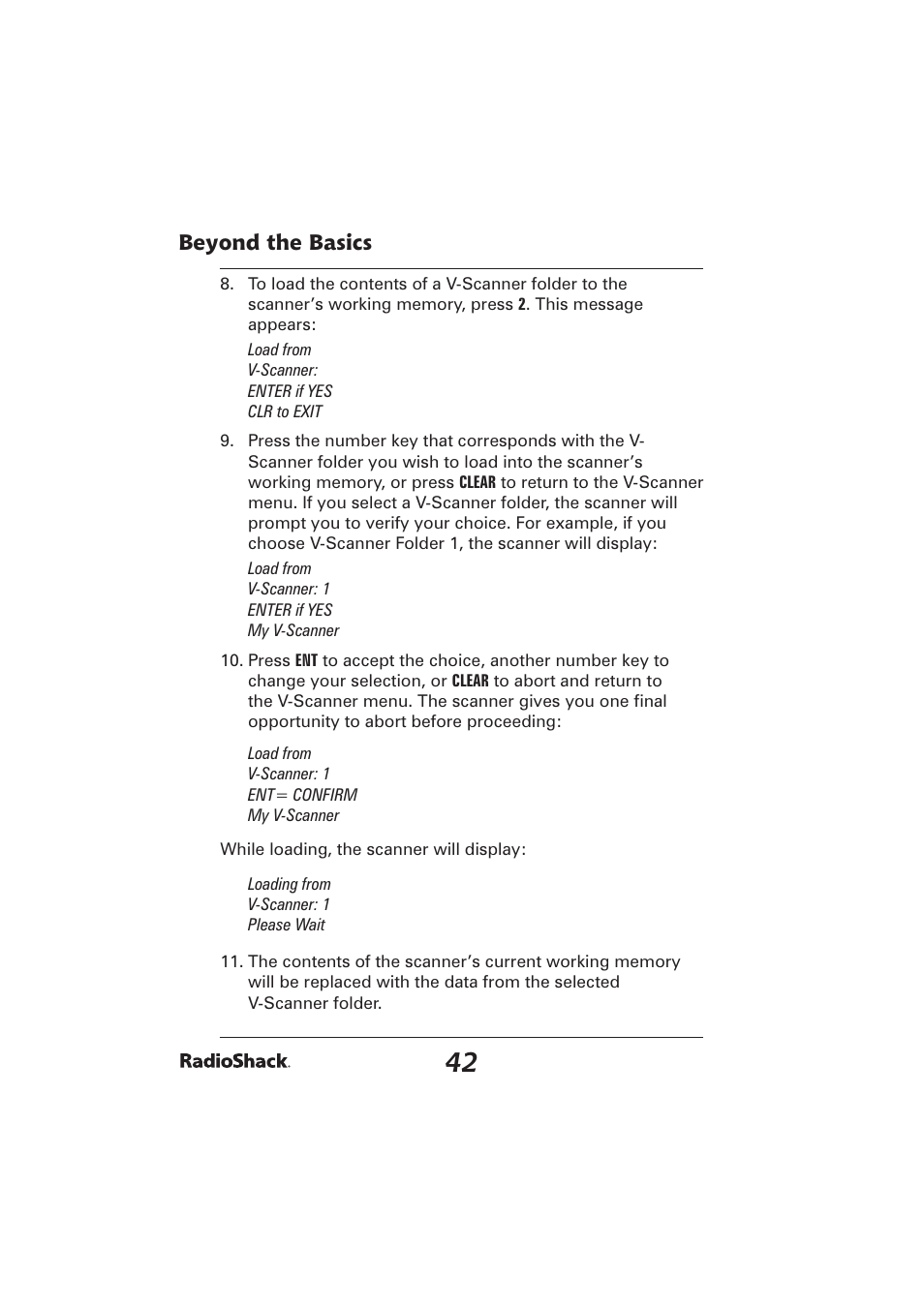 Beyond the basics | Radio Shack PRO-2096 User Manual | Page 42 / 84