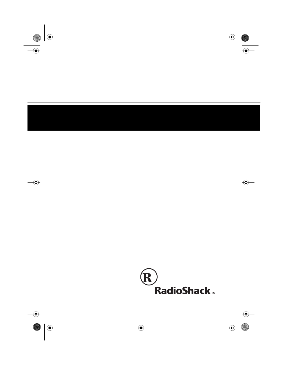 Radio Shack TRC-501 User Manual | 20 pages