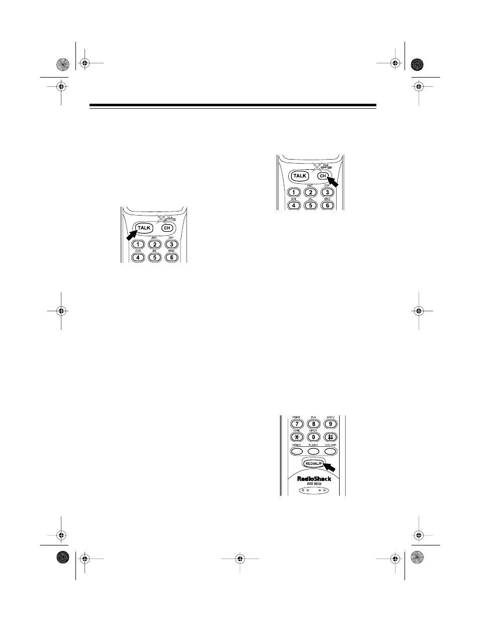 Operation, Making and receiving calls, Selecting the channel | Setting the handset volume, Using redial | Radio Shack ET-916 User Manual | Page 12 / 24