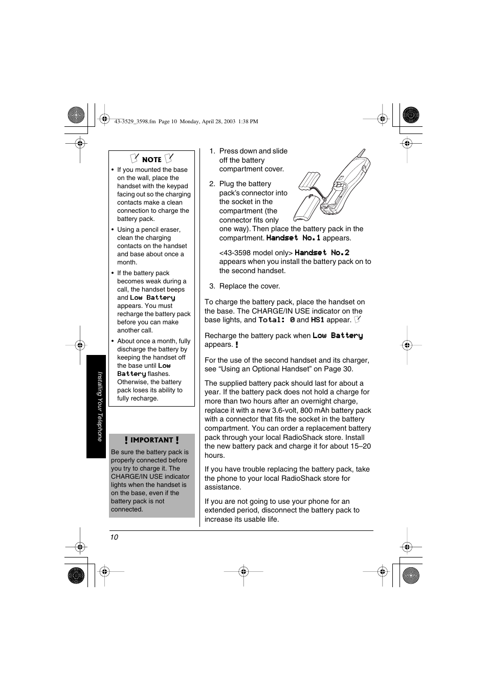Radio Shack 43-3529 User Manual | Page 10 / 36