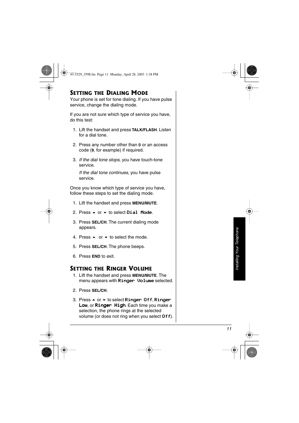 Radio Shack 43-3529 User Manual | Page 11 / 36