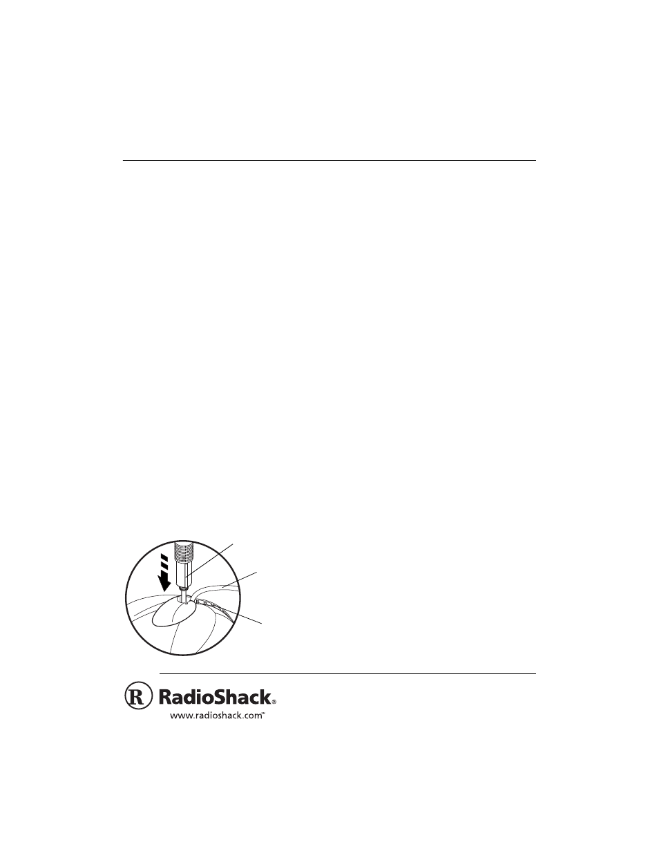 Radio Shack Microphone User Manual | 2 pages