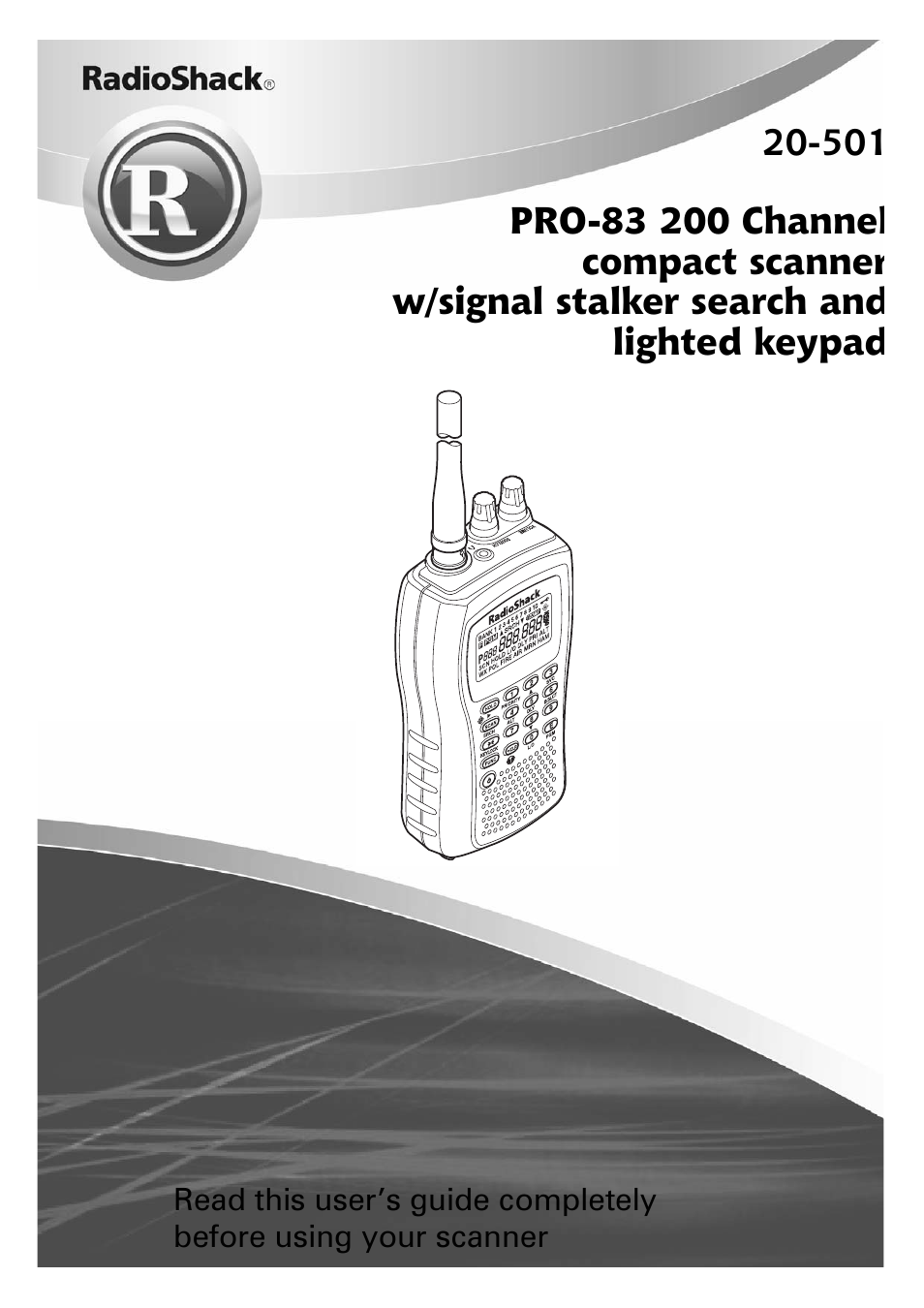 Radio Shack PRO-83 User Manual | 64 pages
