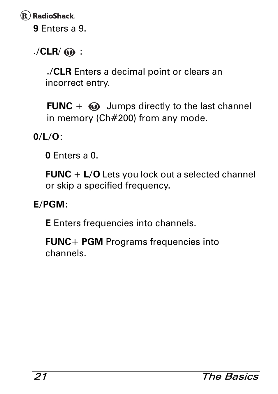 Radio Shack PRO-83 User Manual | Page 21 / 64